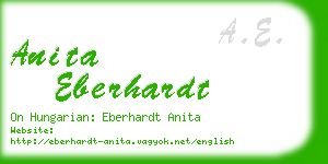 anita eberhardt business card